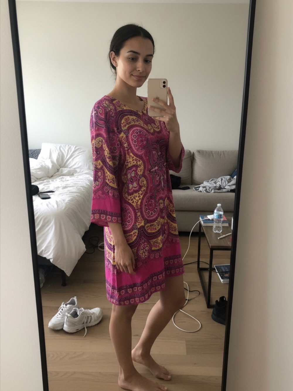 Vintage Silk Calypso St. Barth Paisley Maxi Dress Size L